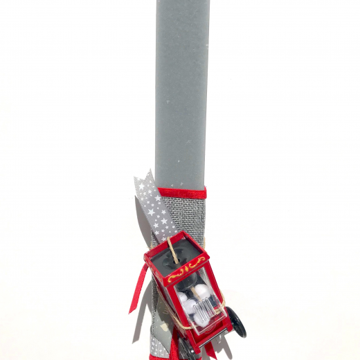 Εικόνα για Λαμπάδα γκρι πλακέ μινιατούρα Μηχανή Ποπ - Κορν