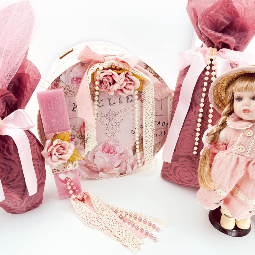 Εικόνα για Σετ Λάμπα΄δας Shabby Pink  Doll