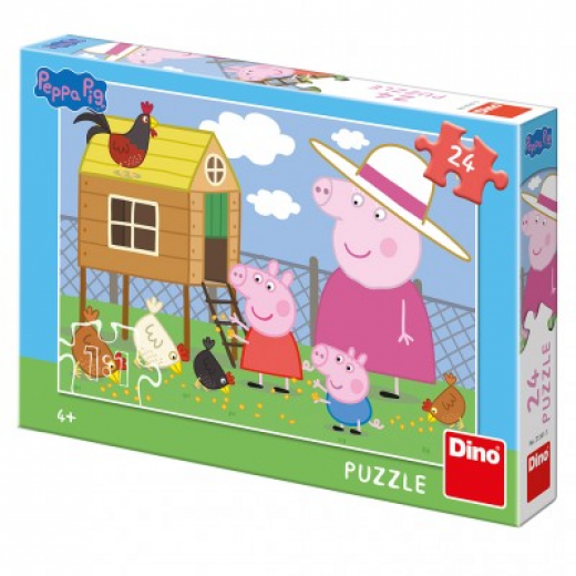 Εικόνα για Dino - Puzzle 24 - 100 Τεμ. :: PEPPA PIG ΣΤΟ ΑΓΡΟΚΤΗΜΑ 24 ΤΕΜ. Dino