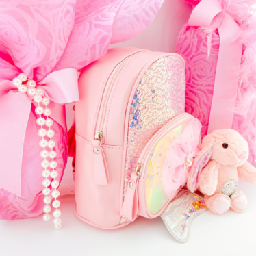 Εικόνα 3 για  Pink sparkling mermaid  Σετ λαμπάδας τσάντα