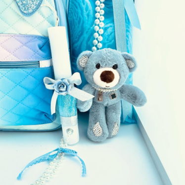 Εικόνα 2 για Baby blue Kitty Σετ λαμπάδας τσάντα 