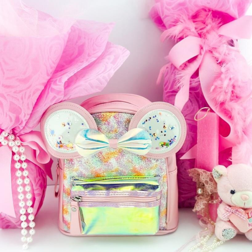 Εικόνα για Pink sparkling Minnie Σετ λαμπάδας τσάντα