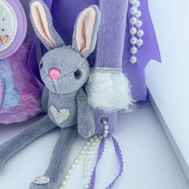 Εικόνα 2 για lilac Furry Minnie Σετ λαμπάδας τσάντα 