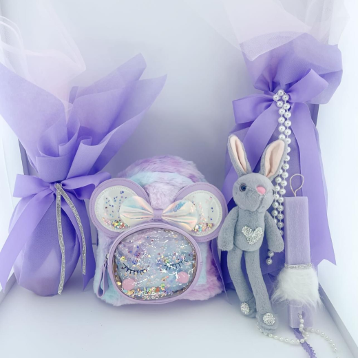Εικόνα για lilac Furry Minnie Σετ λαμπάδας τσάντα 