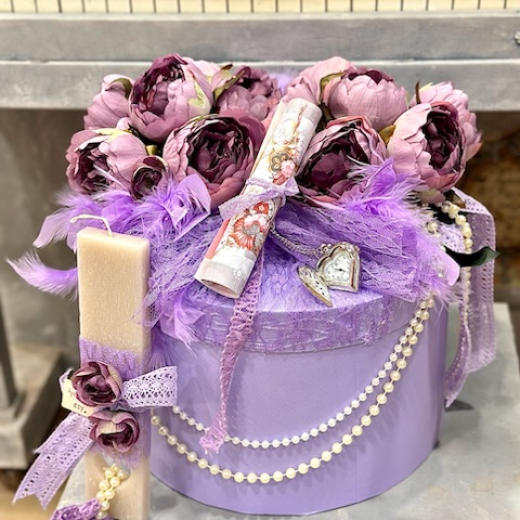 Εικόνα για Shabby Lilac Peony bouquet with Pearls!