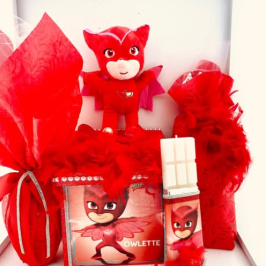 Εικόνα για Σετ λαμπάδας PJ MASKS Owlette με λούτρινο